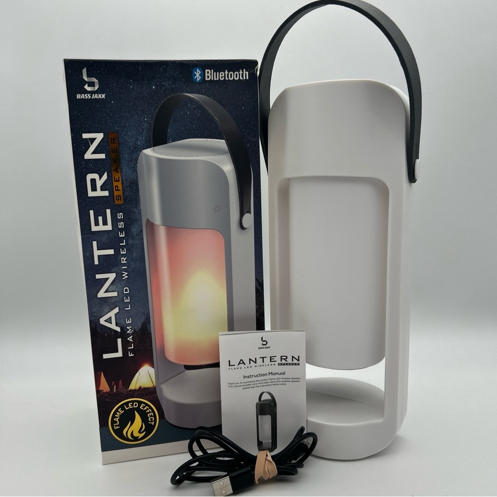 Bass Jaxx Bluetooth Speaker and Lantern With LED Flickering Flame Effect Music
